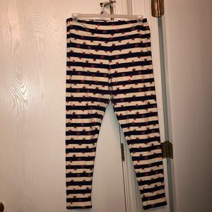 Lularoe Stars and Stripes leggings in TC
